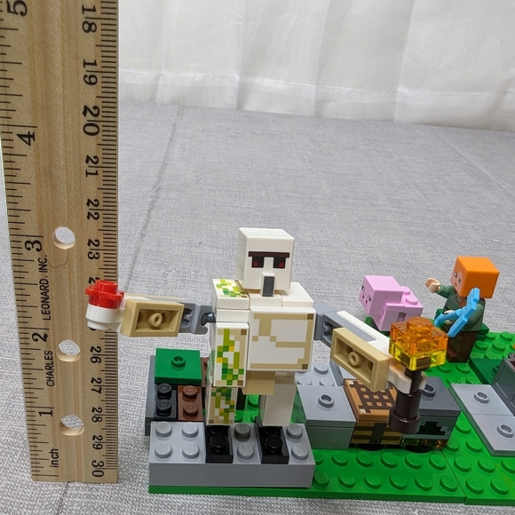 LEGO Minecraft 21123 The Iron Golem Pumpkin Steve Pig Minifigures Building Parts - Picture 14 of 16